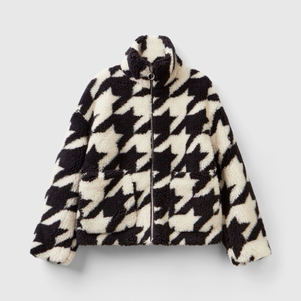United Colors of Benetton | Houndstooth Teddy Jacket